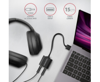 AXAGON ADA-12 Zewnętrzna karta dzwiękowa USB 2.0 48kHz/16-bit stereo, metal, kabel USB-A 15 cm - 722383 - zdjęcie 4